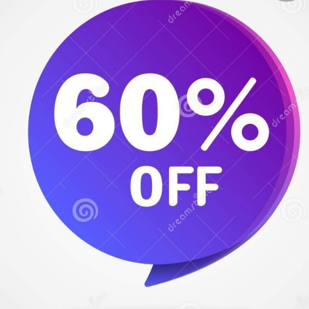 60 % OFF Most items
